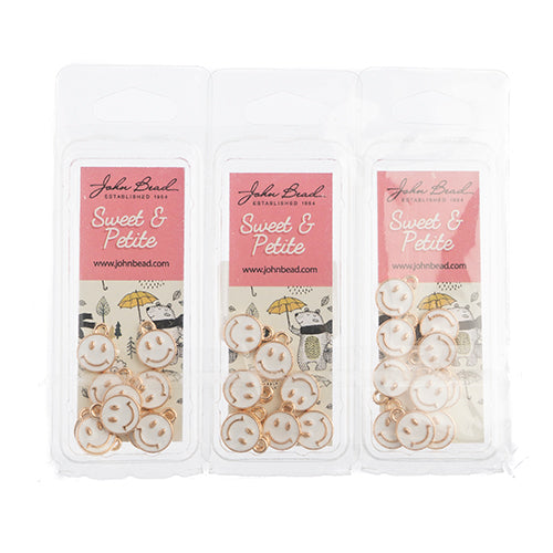 Sweet & Petite Charms 10x13mm Happy Face 10pcs