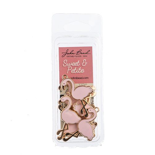 Sweet & Petite Charms 35x6mm Flamingo Lt Pink 8pcs