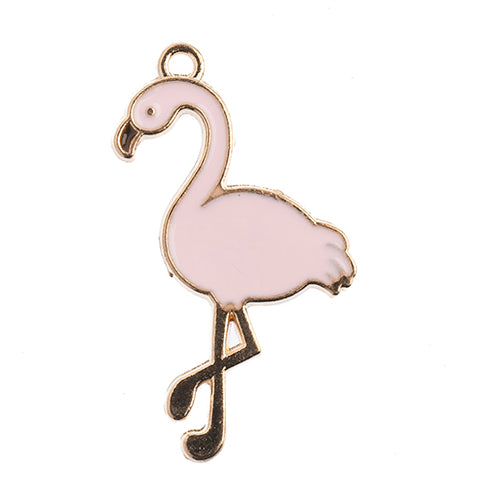 Sweet & Petite Charms 35x6mm Flamingo Lt Pink 8pcs