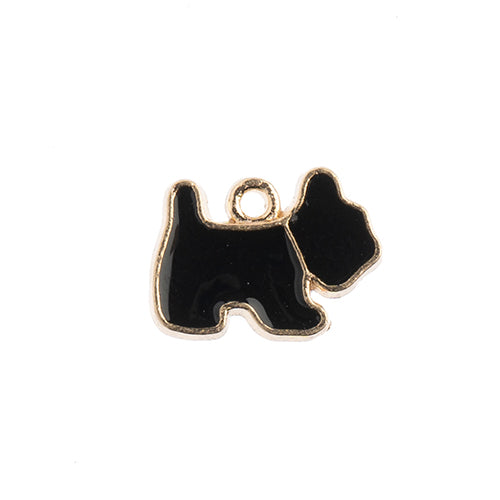 Sweet & Petite Charms 14x11mm Scottie Dog 10pcs