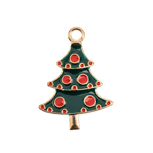 Sweet & Petite Holiday Charms 25.5x18mm Christmas Tree 8pcs
