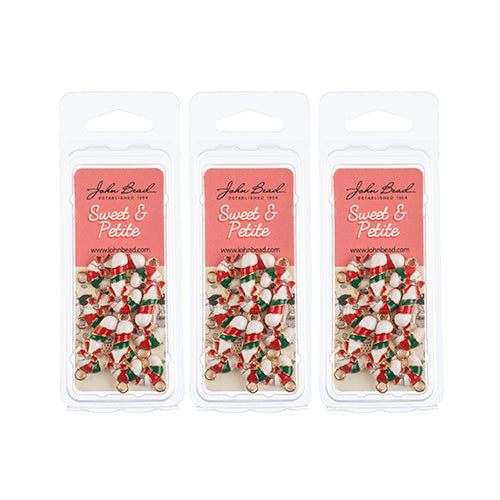 Sweet & Petite Holiday Charms 22x11mm Candy Cane 8pcs