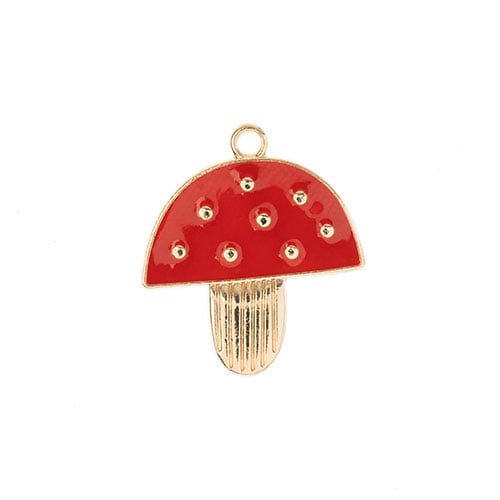 Sweet & Petite Charms 20x23mm Mushroom 4pcs