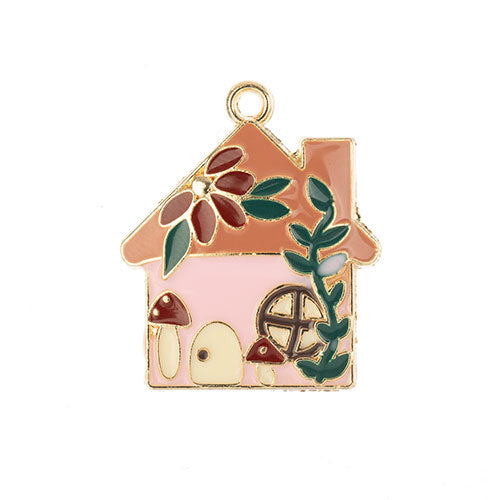 Sweet & Petite Charms 29x24mm House 3pcs