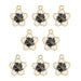 Sweet & Petite Charms 13x16mm Flower 8pcs