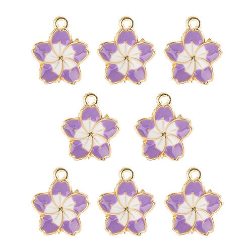 Sweet & Petite Charms 13x16mm Flower 8pcs