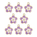 Sweet & Petite Charms 13x16mm Flower 8pcs