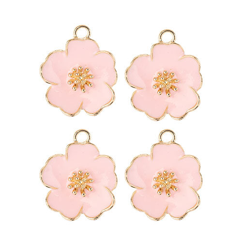 Sweet & Petite Charms 20x24mm Flower 4pcs