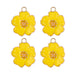 Sweet & Petite Charms 20x24mm Flower 4pcs