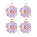 Sweet & Petite Charms 20x24mm Flower 4pcs