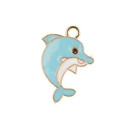 Sweet & Petite Charms 21x16mm Dolphin 8pcs