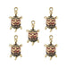 Sweet & Petite Charms 24x14mm Turtle 5pcs