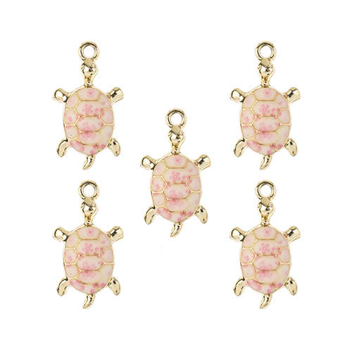 Sweet & Petite Charms 24x14mm Turtle 5pcs