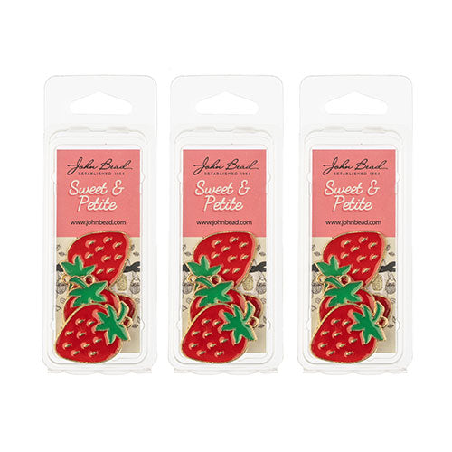 Sweet & Petite Charms 27x20mm Strawberry 5pcs