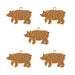 Sweet & Petite Charms 20x30mm Bear 5pcs