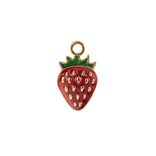 Sweet & Petite Charms 17x10mm Strawberry 10pcs