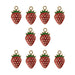 Sweet & Petite Charms 17x10mm Strawberry 10pcs