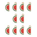 Sweet & Petite Charms 17x8mm Watermelon Slice 10pcs