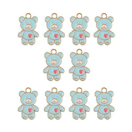 Sweet & Petite Charms 20x13mm Teddy Bear 10pcs