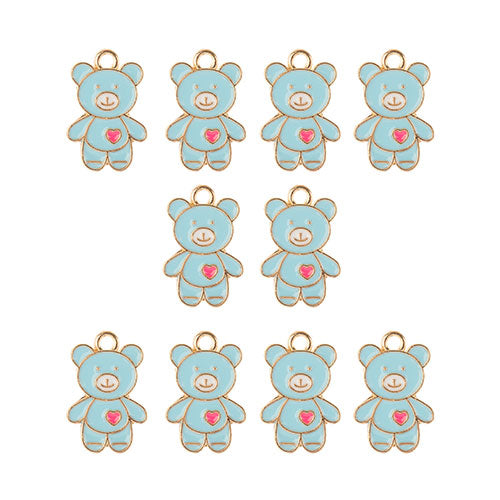 Sweet & Petite Charms 20x13mm Teddy Bear 10pcs