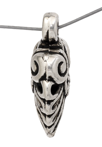 Pendant Metalized Fancy Fan Shape 15x18mm 