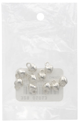 Metalized Pendant w/ Stainless Steel Coating 6mm Heart Silver