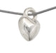 Metalized Pendant w/ Stainless Steel Coating 6mm Heart Silver