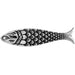 Metalized Pendant W/ Stainless Steel Coating 45x10mm Scaley Fish Antique Silver - Cosplay Supplies Inc