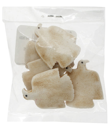 Bone Eagle Antique White Worked On Bone