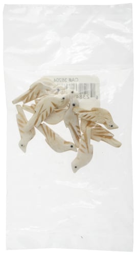 Bone Bird Antique White Worked On Bone