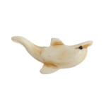 Bone Dolphin 22x12mm Worked On Bone Antique White - Cosplay Supplies Inc