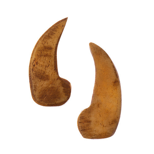 Worked On Bone Tooth/Claw No Hole 10pc 15x40mm - Cosplay Supplies Inc