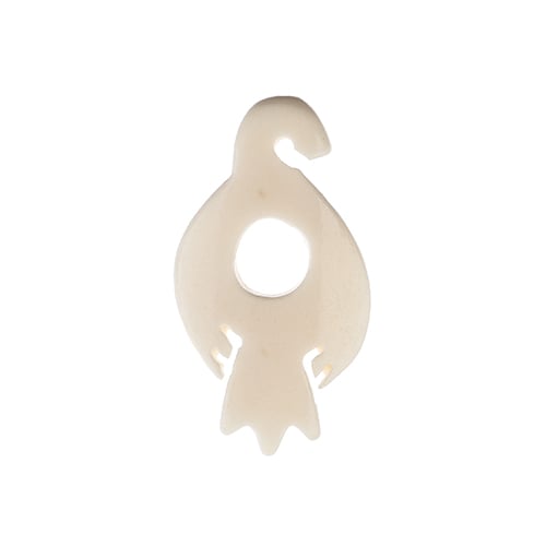 Bone Eagle Pendant Hand-Made 3pcs 49x25mm Natural Finish Work On Bone