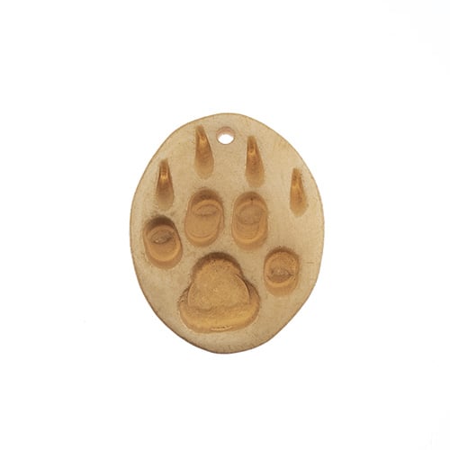 Bone Wolf Paw Pendant 5pcs 1.25in Work On Bone