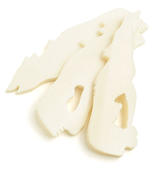 Bone Wolf 3" Worked On Bone