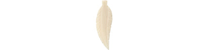 Bone Leaf Shape 55mm Ivory Worked On Bone
