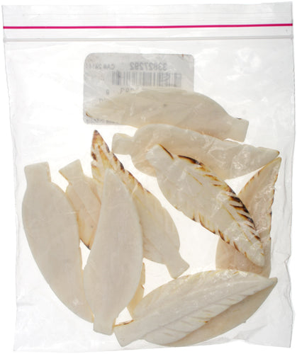 Bone Leaf Shape 55mm Burnt Worked On Bone