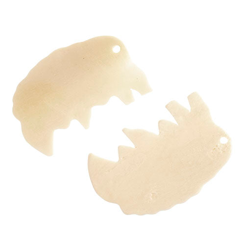 Bone Buffalo 58mm Worked On Bone