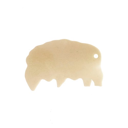 Bone Buffalo 58mm Worked On Bone - Cosplay Supplies Inc