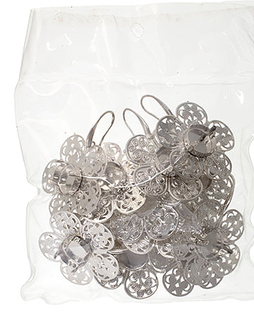 Filigree Earring Setting 36mm Flower