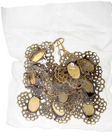 Filigree Earring Setting 35mm Clover