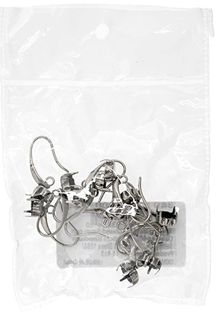 Earring Setting Round 8mm Cup (6 Pairs)