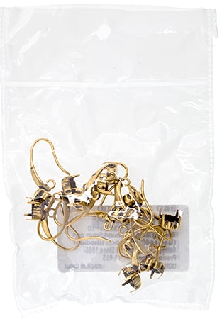 Earring Setting Round 8mm Cup (6 Pairs)