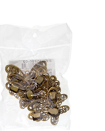 Filigree Pendant Setting 32x42mm Butterfly