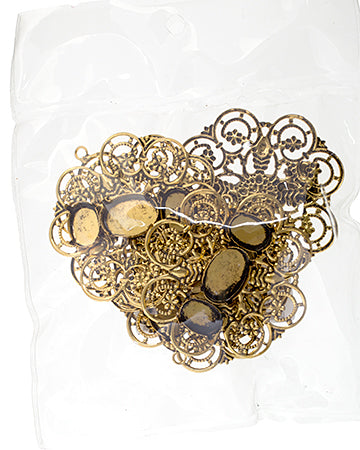 Filigree Pendant Setting 50mm Flower