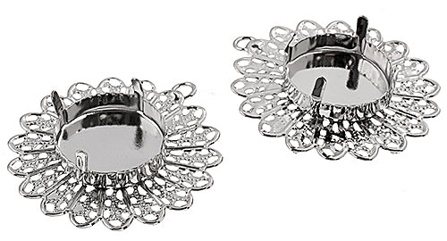 Filigree Pendant Setting 33mm 