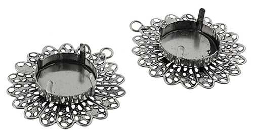 Filigree Pendant Setting 33mm 