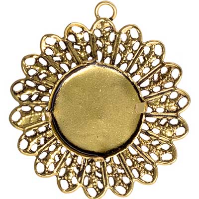 Filigree Pendant Setting 33mm - Cosplay Supplies Inc