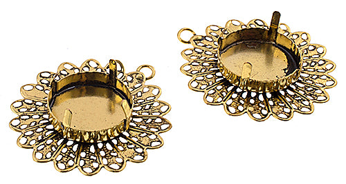 Filigree Pendant Setting 33mm 