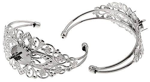 Filigree Cuff 68mm With Setting Adjustable 3pcs